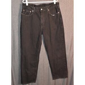 Levi's Men's 36x30 550 Black Denim Jeans Straight Leg
